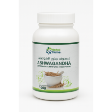 مسحوق جذور الأشواغاندا من Herbal Home لتخفيف التوتر وزيادة الحيوية (100 جم)