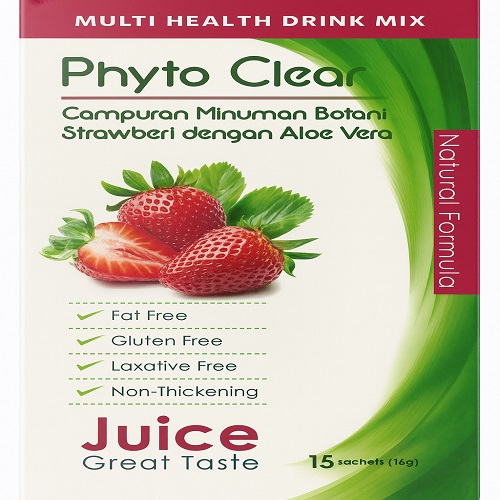 فايتو كلير مشروب نباتي بالفراولة و الالوفيرا 15 ظرف