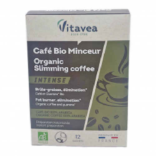 قهوة فيتافيا العضوية للتنحيف مع الجوارانا (12 كيس)